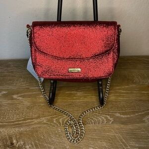 Jimmy Choo Parfums Red Glitter Handbag NWT